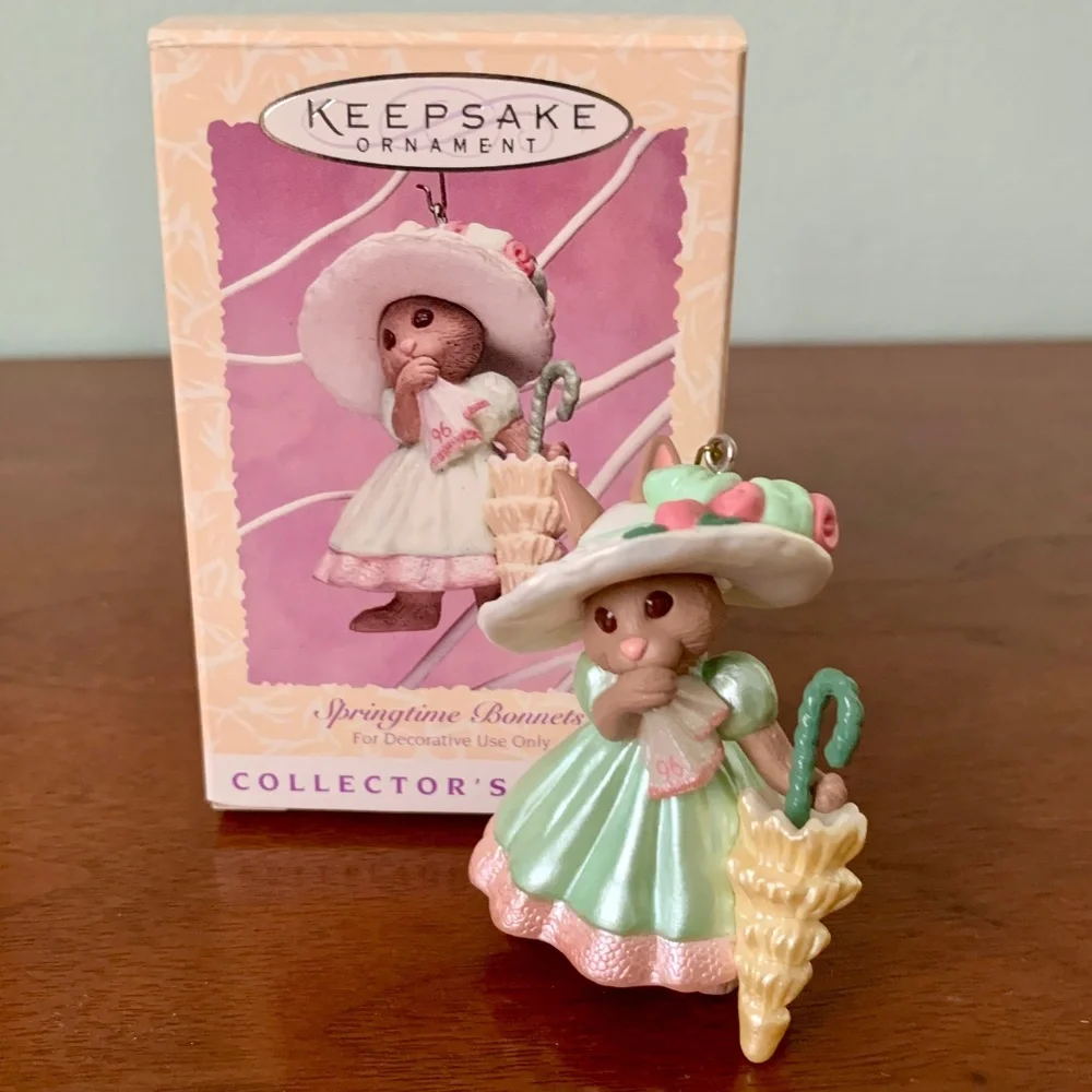 Hallmark Keepsake Ornament Springtime Bonnets 1996  #4